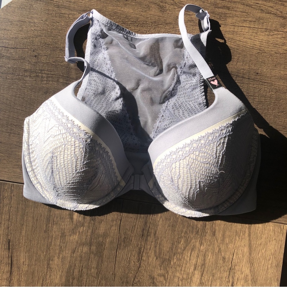 Victoria’s Secret Light Blue Lined Demi Bra 32DD NWT